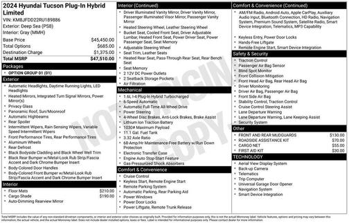 2024 Hyundai TUCSON Plug-In Hybrid Limited