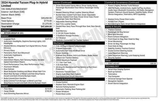 2024 Hyundai TUCSON Plug-In Hybrid Limited