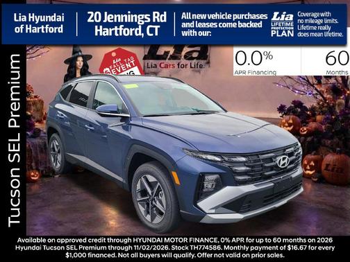 Atlantis Blue 2026 Hyundai TUCSON SEL Premium