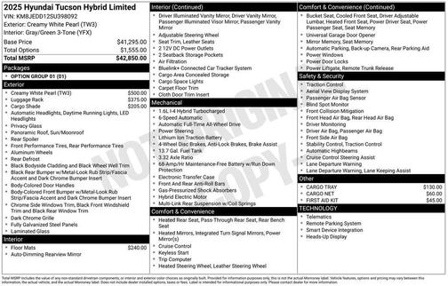 2025 Hyundai TUCSON Hybrid Limited