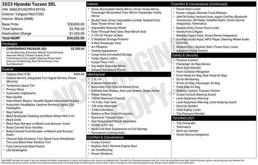 2023 Hyundai TUCSON SEL