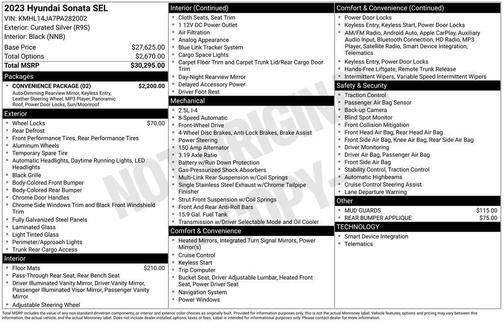 2023 Hyundai SONATA SEL