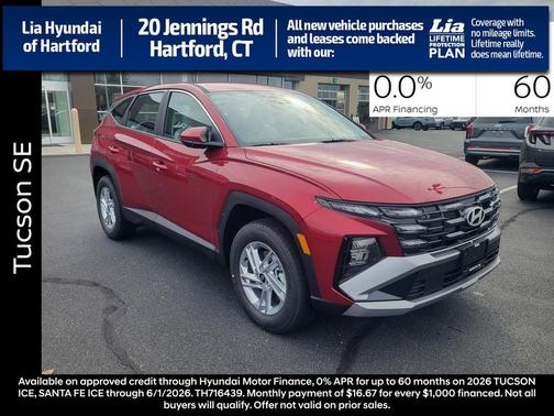 Ultimate Red 2026 Hyundai TUCSON SE