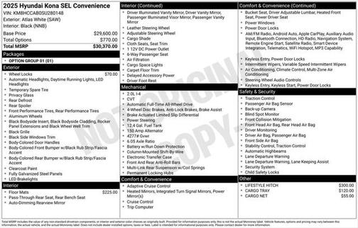 2025 Hyundai KONA SEL Convenience