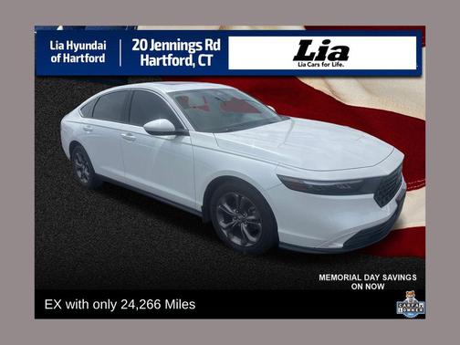 Platinum White Pearl 2024 Honda Accord EX