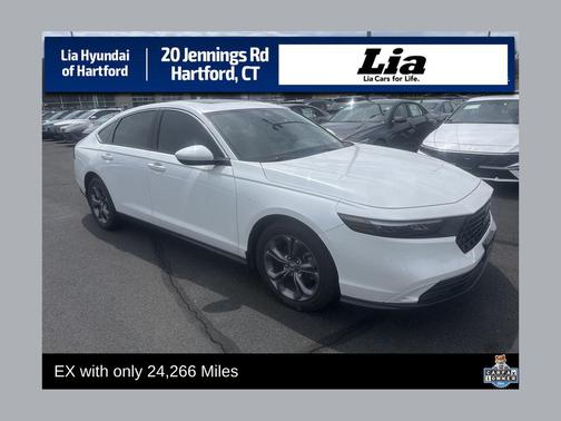 Platinum White Pearl 2024 Honda Accord EX