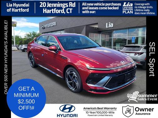 Ultimate Red 2026 Hyundai SONATA SEL