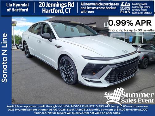 Serenity White 2026 Hyundai SONATA N Line