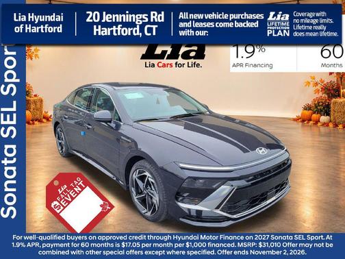 Carbon Blue 2026 Hyundai SONATA SEL