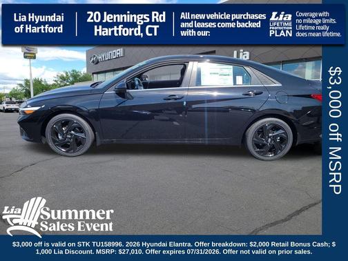 Abyss Black 2026 Hyundai ELANTRA Sport