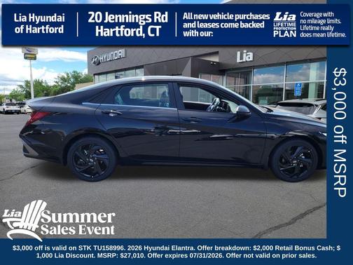 Abyss Black 2026 Hyundai ELANTRA Sport