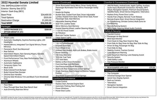2022 Hyundai SONATA Limited
