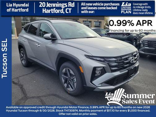 Shimmering Silver 2026 Hyundai TUCSON SEL