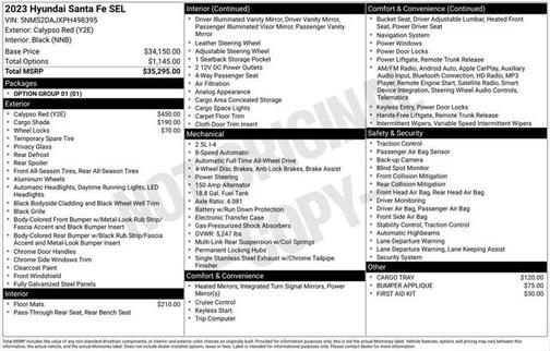 2023 Hyundai SANTA FE SEL 2.4