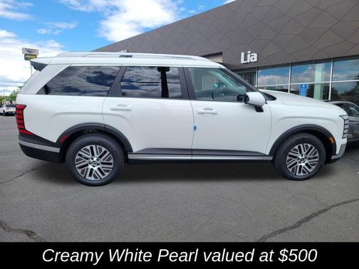 Creamy White Pearl 2026 Hyundai Palisade Hybrid SEL Premium 7P
