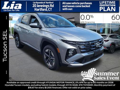Shimmering Silver 2026 Hyundai TUCSON SEL