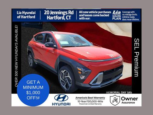 Soultronic Orange Pearl 2026 Hyundai KONA SEL Premium