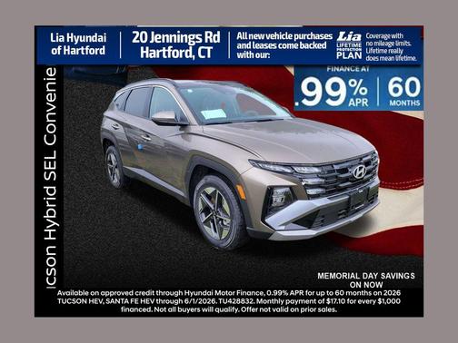 Cashmere Bronze 2026 Hyundai TUCSON Hybrid SEL Convenience