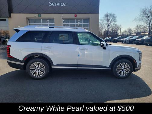 Creamy White Pearl 2026 Hyundai Palisade Hybrid SEL Premium 7P