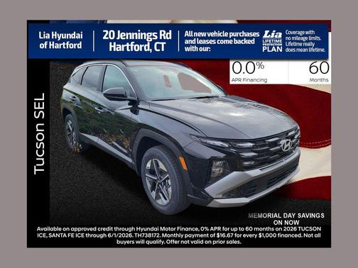 Phantom Black 2026 Hyundai TUCSON SEL