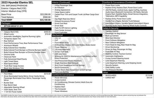 2023 Hyundai ELANTRA SEL