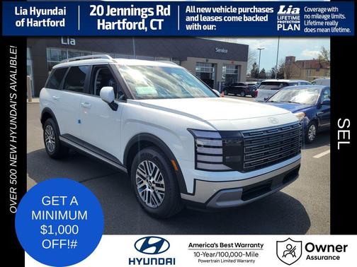 Creamy White Pearl 2026 Hyundai PALISADE SEL 7P