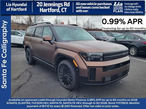 Earthy Brass Matte 2026 Hyundai SANTA FE Calligraphy