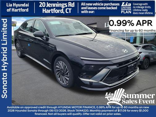 Abyss Black 2026 Hyundai SONATA Hybrid Limited
