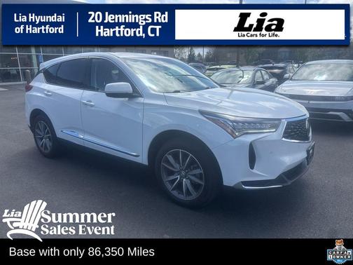 Platinum White Pearl 2022 Acura RDX Technology Package