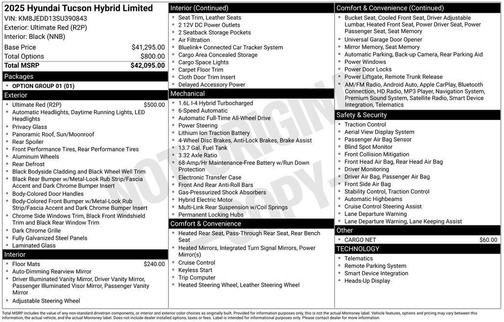 2025 Hyundai TUCSON Hybrid Limited