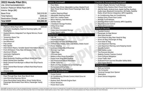 2022 Honda Pilot EX-L