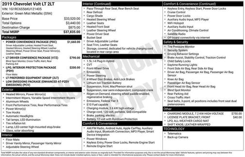 2019 Chevrolet Volt LT