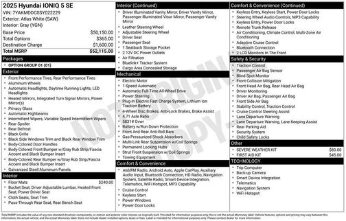 2025 Hyundai IONIQ 5 SE