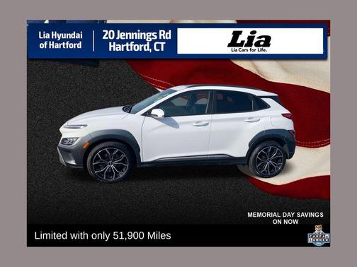 Lunar White 2023 Hyundai KONA Limited