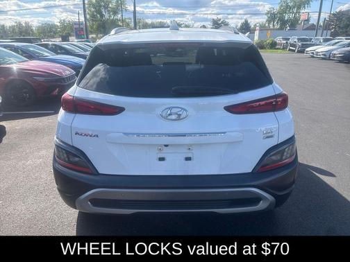 Lunar White 2023 Hyundai KONA Limited