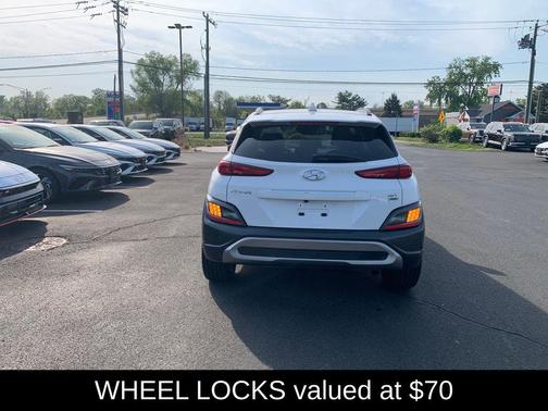 Lunar White 2023 Hyundai KONA Limited