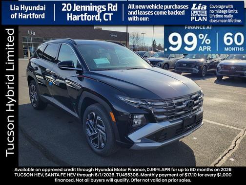 Ash Black 2026 Hyundai TUCSON Hybrid Limited