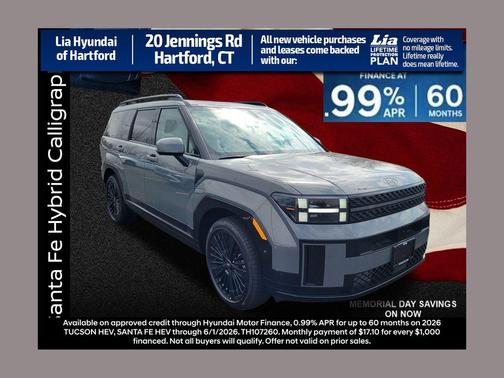 Hampton Gray 2026 Hyundai SANTA FE HEV Calligraphy