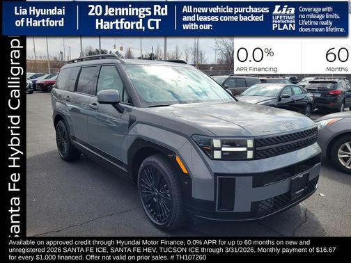 Hampton Gray 2026 Hyundai SANTA FE HEV Calligraphy