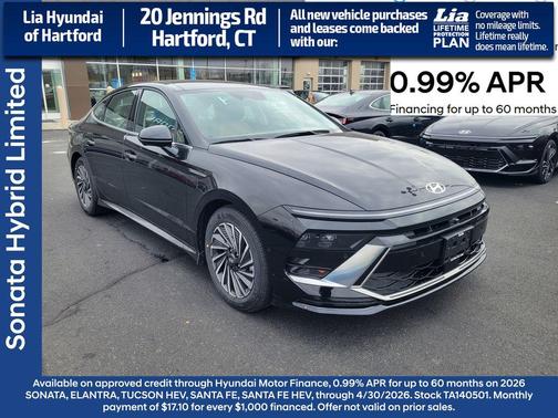Abyss Black 2026 Hyundai SONATA Hybrid Limited