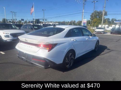 Serenity White 2024 Hyundai ELANTRA SEL