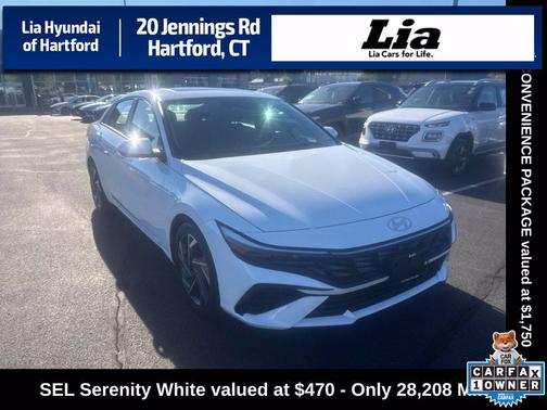 Serenity White 2024 Hyundai ELANTRA SEL