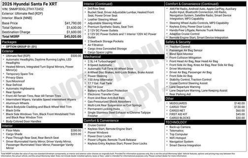 2026 Hyundai SANTA FE XRT