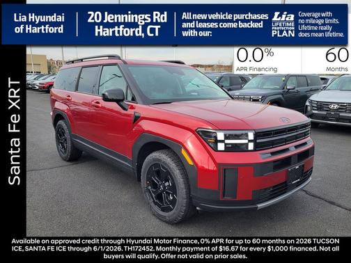 Ultimate Red 2026 Hyundai SANTA FE XRT