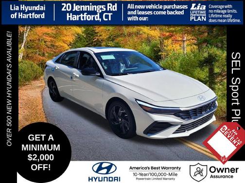Serenity White 2026 Hyundai ELANTRA Sport