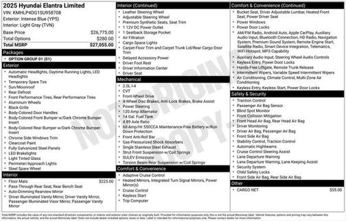 2025 Hyundai ELANTRA Limited