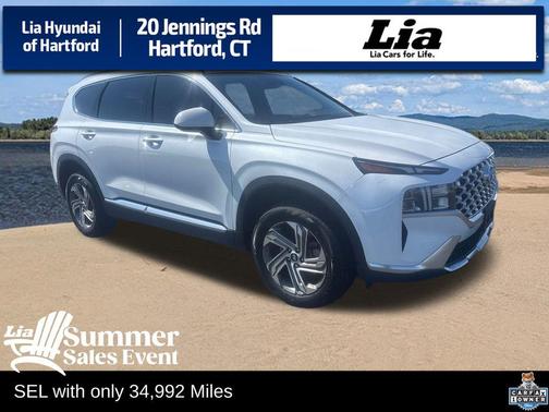 Quartz White 2022 Hyundai SANTA FE SEL 2.4