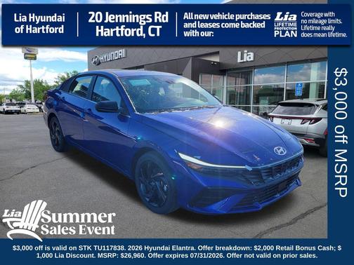 Intense Blue 2026 Hyundai ELANTRA Sport
