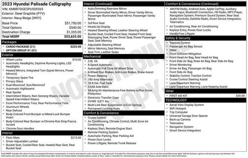 2023 Hyundai PALISADE Calligraphy