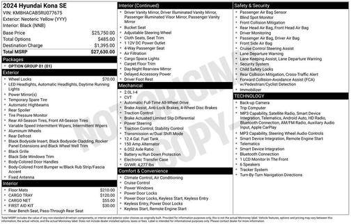 2024 Hyundai KONA SE